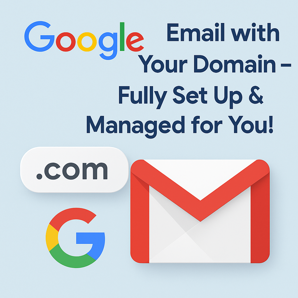 Google Email with Your Domain – Fully Setup & Managed for You!